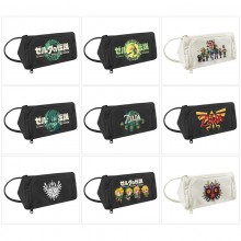 The Legend of Zelda game canvas triangle pen bag pencil case