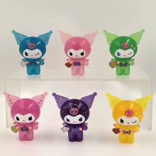 6pcs/set Kuromi anime luminous figures(OPP bag)
