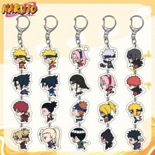 Naruto anime two-sided acrylic key chains
