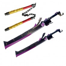 PUBG cosplay PU Nunchakus Flame Knife Weapon Swords