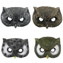Cute Owls Head Cosplay PU Mask