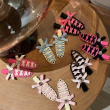 Simple Bowknot Seamless Hair Clip Hairpins