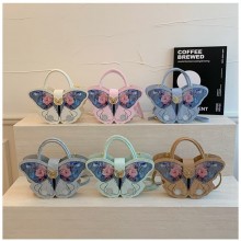 Butterfly Shape Embroidery Handbag Small Crossbody...