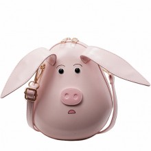 Funny Flying Pink Piglet Crossbody Shoulder Bag