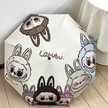 Labubu Monster Anime Automatic Sunshade Folding Um...