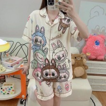 Labubu Pajamas In Set Sleepwear Girl Clothes Costu...