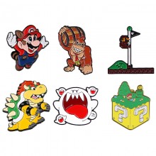 Super Mario anime Alloy Enamel Badges Brooch Pins