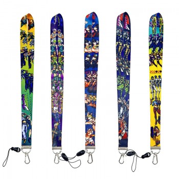 JoJo's Bizarre Adventure anime ID cards holders cases lanyard key chain