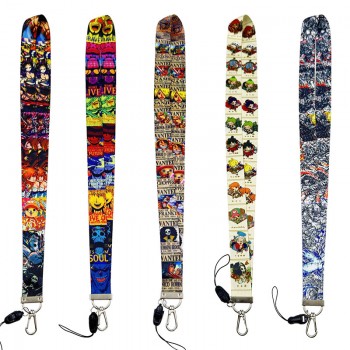 One Piece anime ID cards holders cases lanyard key chain