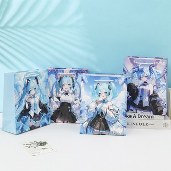 Hatsune Miku anime paper goods bag gifts bag 33*25*12cm