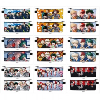 My Hero Academia anime PU zipper pen case pencil bag
