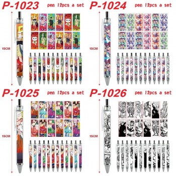 Dandadan anime ballpoint pen ball pens(12pcs a set)