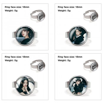 IVE star adjustable rings