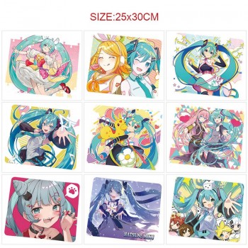 Hatsune Miku anime mouse pads mats 25x30cm
