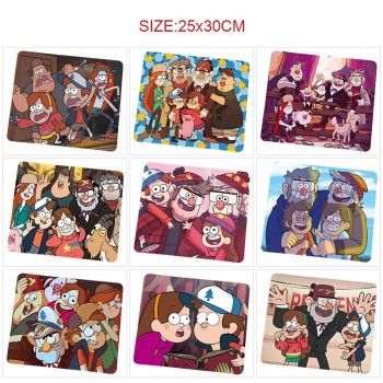 Gravity Falls anime mouse pads mats 25x30cm
