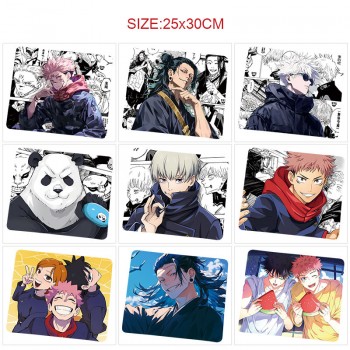 Jujutsu Kaisen anime mouse pads mats 25x30cm