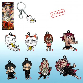 Dandadan anime alloy key chain necklace