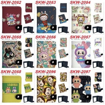 Labubu anime snap wallet buckle purse