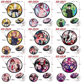 Dandadan anime pu zipper round wallet coin purse