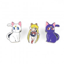 Sailor Moon anime Enamel Alloy Pins Brooches