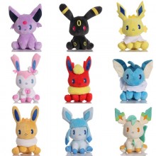10inches Pokemon Eevee anime plush dolls set 25cm