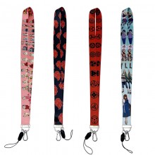 Naruto anime ID cards holders cases lanyard key ch...