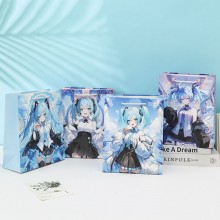 Hatsune Miku anime paper goods bag gifts bag 33*25...