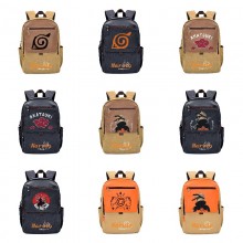 Naruto anime canvas drawstring backpack bags