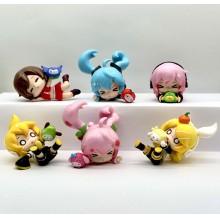 6pcs/set Hatsune Miku anime figures(OPP bag)