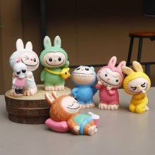 6pcs/set Labubu anime figures(OPP bag)