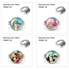 One Piece anime adjustable rings
