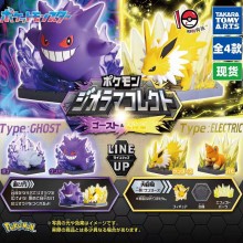 4Pcs/set Pokemon Skill Scene Ghost Series Gengar J...