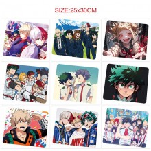My Hero Academia anime mouse pads mats 25x30cm