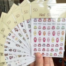 Labubu 5D anime nail stickers