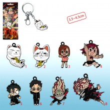Dandadan anime alloy key chain necklace