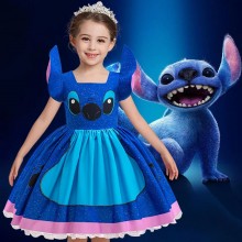 Lilo Stitch Cosplay Blue Princess Dress