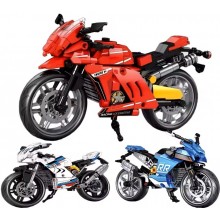 MOC City Technical Motorcycle Moto Car Model Building Blocks