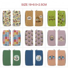 Crybaby anime long zipper wallet purse