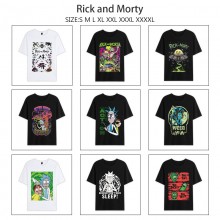 Rick and Morty anime summer short sleeve cotton t-...