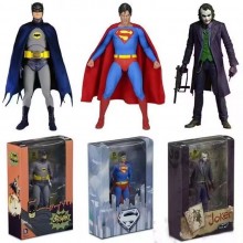 NECA Justice League Batman Super man Joker Harley Quinn action figure