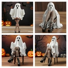 Halloween Lady Ghost Figure Figurine