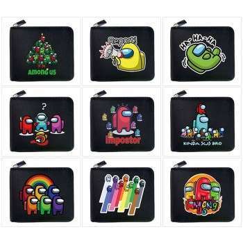 Among Us game anime zipper wallet purse