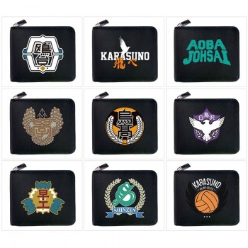 Haikyuu anime zipper wallet purse