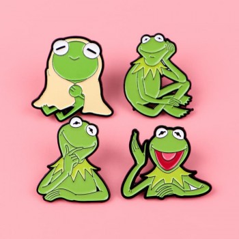 Kermit the Frog anime Alloy Enamel Badges Brooch Pins