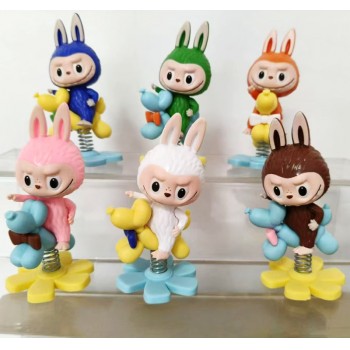 6pcs/set Labubu dinosaur anime figures(OPP bag)