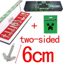 Minecraft game alloy key chains set