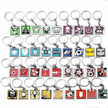 Rainbow Six game alloy key chain