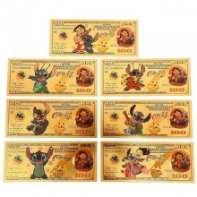 Stitch anime gold banknotes(price for 1pcs)