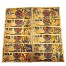 Saint Seiya anime coin gold banknotes(price for 1p...