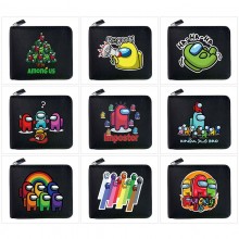 Among Us game anime zipper wallet purse